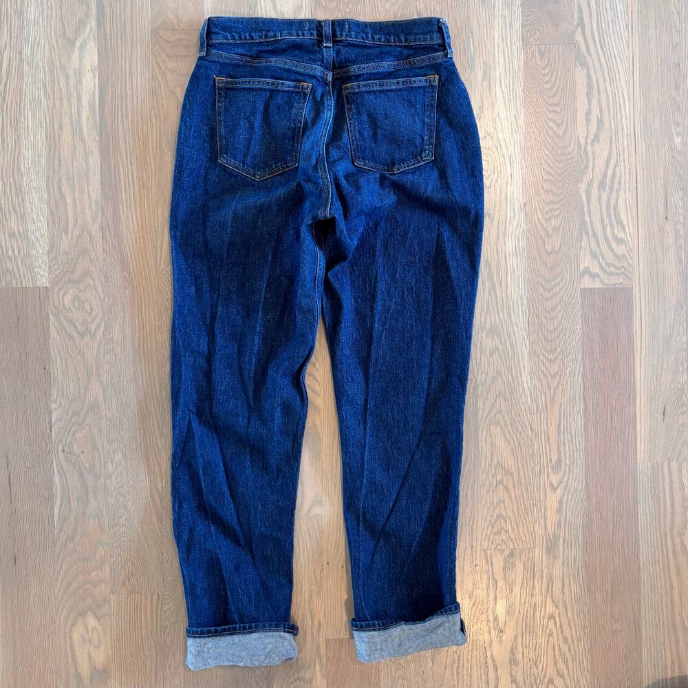 Abercrombie Fitch Curve Love 90s Straight Mid Rise Jeans Dark Women’s Size 27 - Picture 4 of 9